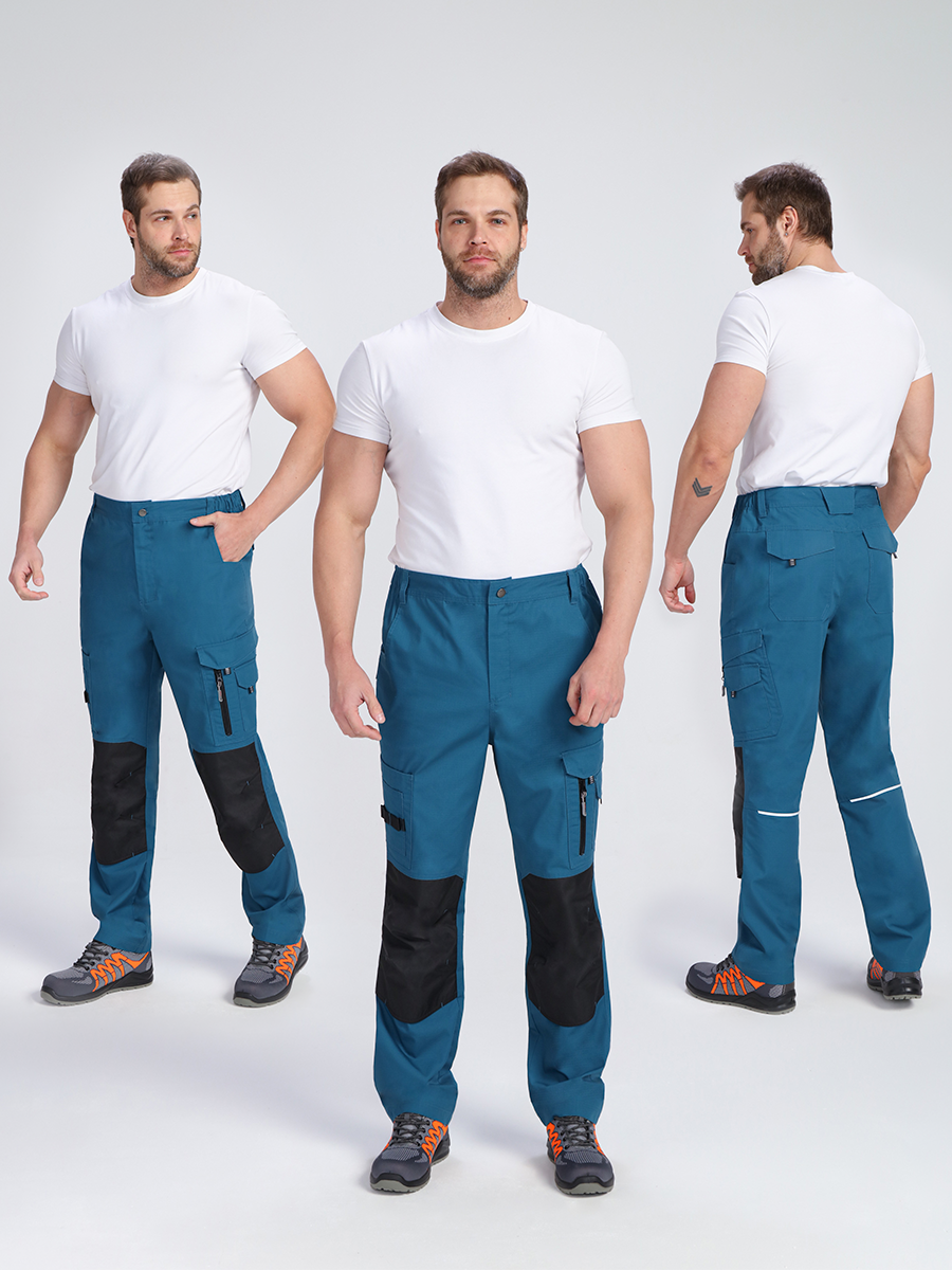 Брюки ProfLineSpecialist (тк.РипСтоп,240), коричневый/черный 4 Брюки ProfLineSpecialist (тк.РипСтоп,240), коричневый/черный 4