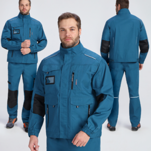 Куртка ProfLineSpecialist (тк.РипСтоп,240), циан/черный